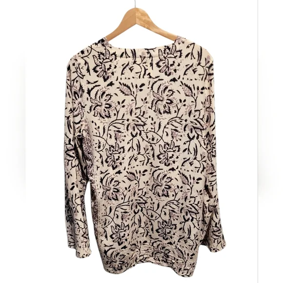 Chaser Silk Crepe De Chine Kimono Floral Print Size M - Picture 2 of 5